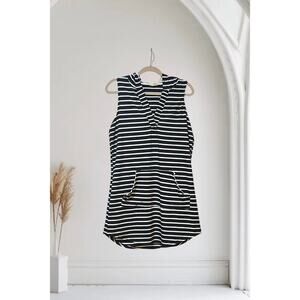 Sorrica Women Casual Sleeveless Sweat Hoodie Dress Size Large